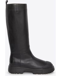 Hogan - H619 Mid-Calf Leather Boots - Lyst