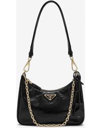 Prada - Mini Re-Edition 2005 Patent Leather Shoulder Bag - Lyst