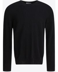 McQueen - Wool Sweater With Back-Pendant - Lyst