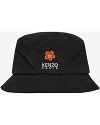 KENZO - Logo Embroidered Bucket Hat - Lyst