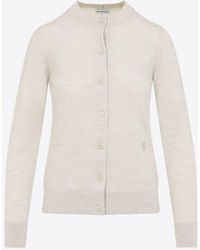 Burberry - B Shield Embroidered Wool Sweater - Lyst