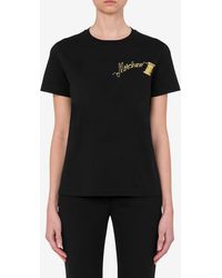 Moschino - Logo-Embroidered Short-Sleeved T-Shirt - Lyst