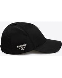 Prada - Logo Re-Nylon Baseball Cap - Lyst