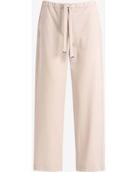 Max Mara - Argento Virgin Wool Elasticated Pants - Lyst
