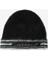 CASABLANCA - Mohair Knitted Beanie - Lyst