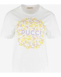 Emilio Pucci - Logo Print Short-Sleeved T-Shirt - Lyst