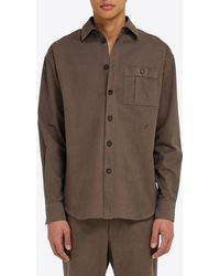 Ferragamo - Oversized Button-Up Shirt - Lyst