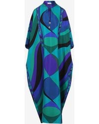 Emilio Pucci - Pesci Print Maxi Kaftan - Lyst