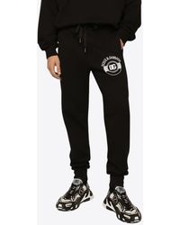 Dolce & Gabbana - Dg Logo Print Track Pants - Lyst