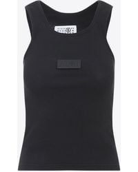 Maison Margiela - Logo Patch Tank Top - Lyst