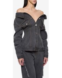 Paris Georgia Basics - Jemimah Denim Fitted Jacket - Lyst