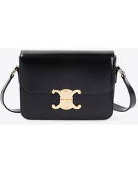 Celine - Teen Triomphe Calf Leather Shoulder Bag - Lyst