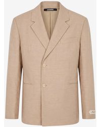 Jacquemus - Melo Logo Patch Blazer - Lyst