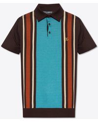 Dolce & Gabbana - Cashmere And Silk Polo T-Shirt - Lyst