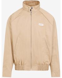 Marni - Logo-Patch Zip-Up Jacket - Lyst