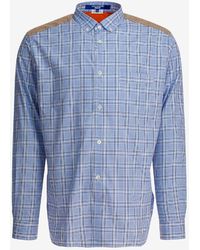 Junya Watanabe - Checked Buttoned Shirt - Lyst