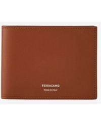 Ferragamo - Florence Bi-Fold Leather Wallet - Lyst