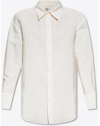 Saint Laurent - Oversized Faille Long-Sleeved Shirt - Lyst