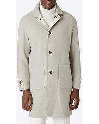 Eleventy - Reversible Single-Breasted Coat - Lyst
