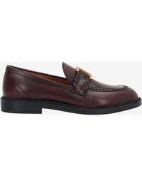 Chloé - Marcie Leather Loafers - Lyst
