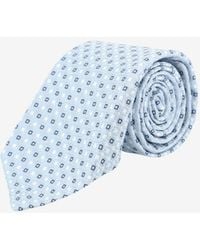 Kiton - Micro-Patterned Silk Tie - Lyst