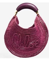 Chloé - Summer Banana Woven-Raffia Hobo Bag - Lyst