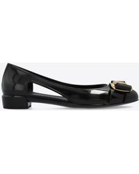 Ferragamo - Nara Vara Bow Jelly Flats - Lyst