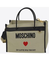 Moschino - In Love We Trust Tote Bag - Lyst