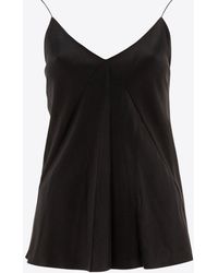 Max Mara - Metello Silk V-Neck Top - Lyst