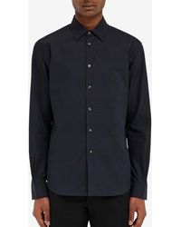 Ferragamo - Micro Logo Pattern Button-Up Shirt - Lyst