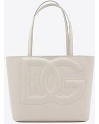 Dolce & Gabbana - Ivory Leather Tote Bag - Lyst
