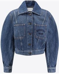 Givenchy - Cropped Denim Jacket - Lyst