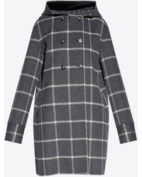 Emporio Armani - Reversible Double-Breasted Wool Coat - Lyst