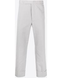 Thom Browne - Straight-Leg Striped Tailored Pants - Lyst