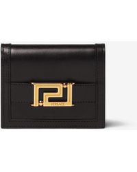 Versace - Greca Goddess Bi-Fold Wallet - Lyst