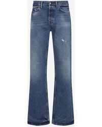 Acne Studios - Distressed Straight-Leg Jeans - Lyst