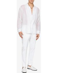 Dolce & Gabbana - Straight-Leg Logo-Embroidered Pants - Lyst