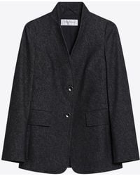 Max Mara - Beatrice Denim-Effect Blazer - Lyst