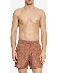 Etro - Paisley Print Swim Shorts - Lyst