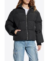 Dolce & Gabbana - High-Neck Zip-Up Down Jacket - Lyst