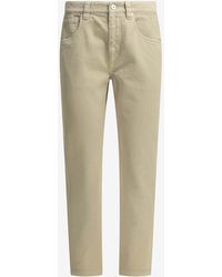 Brunello Cucinelli - Logo Patch Straight-Leg Jeans - Lyst
