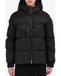 Ferragamo - Monogram Jacquard Padded Jacket - Lyst
