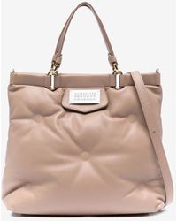 Maison Margiela - Small Glam Slam Leather Tote Bag - Lyst