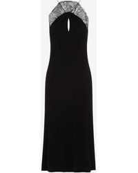 Givenchy - Lace Sleeveless Midi Dress - Lyst