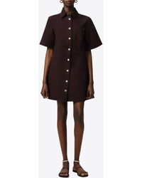 Ami Paris - Ami De Coeur Mini Shirt Dress - Lyst