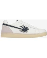 Palm Angels - Palm Tennis Leather Low-Top Sneakers - Lyst