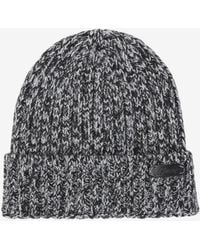 Brioni - Logo Patch Wool Knit Beanie - Lyst