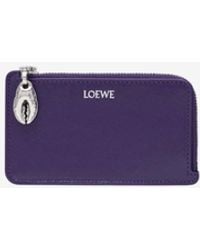 Loewe - Logo-Stamp Leather Wallet - Lyst