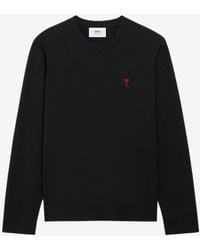 Ami Paris - Ami De Coeur Long-Sleeved T-Shirt - Lyst