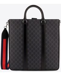 Gucci - Large Gg Canvas Top Handle Bag - Lyst